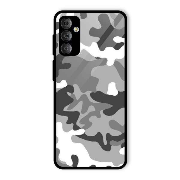 Grey Military Glass Back Case for Galaxy F23