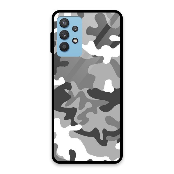 Grey Military Glass Back Case for Galaxy M32 5G