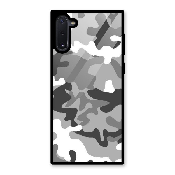 Grey Military Glass Back Case for Galaxy Note 10