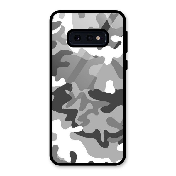 Grey Military Glass Back Case for Galaxy S10e