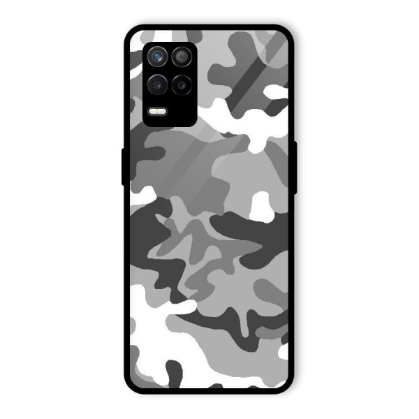 Grey Military Glass Back Case for Realme 9 5G