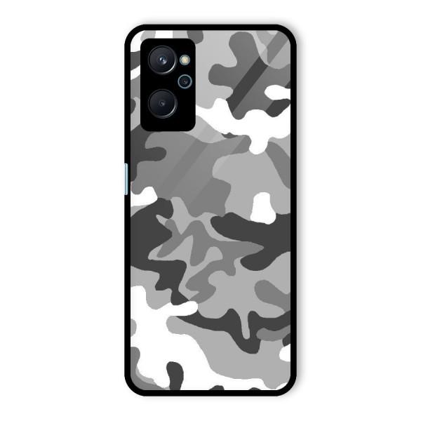 Grey Military Glass Back Case for Realme 9i