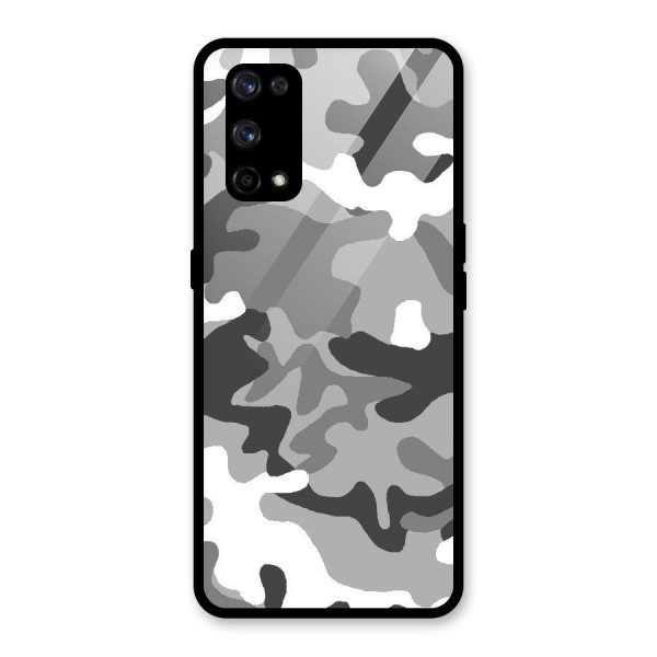 Grey Military Glass Back Case for Realme X7 Pro