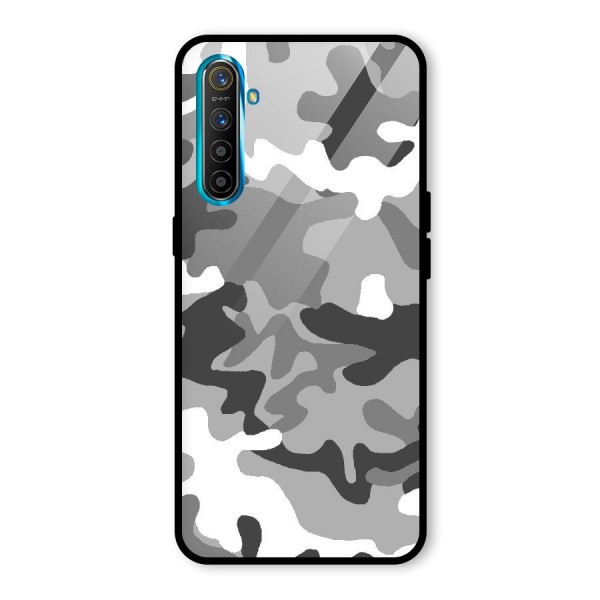 Grey Military Glass Back Case for Realme XT