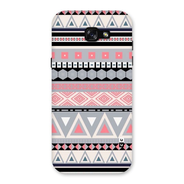 Grey Pink Pattern Back Case for Galaxy A7 (2017)