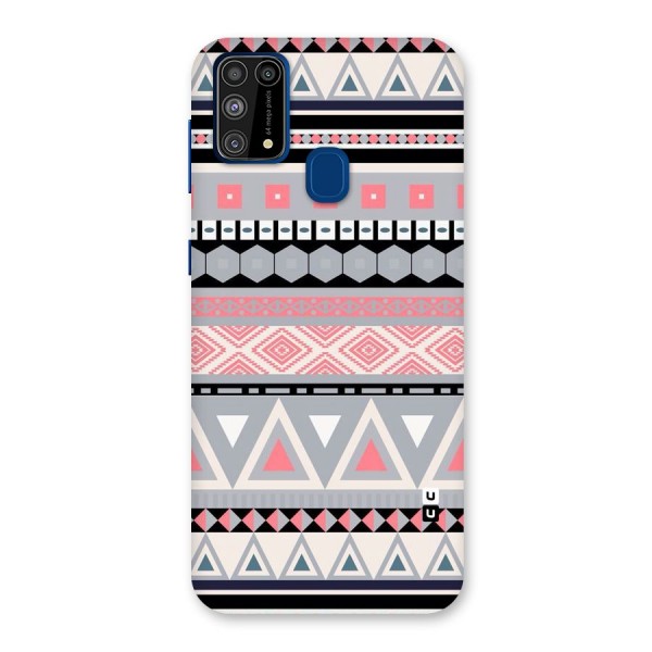 Grey Pink Pattern Back Case for Galaxy F41