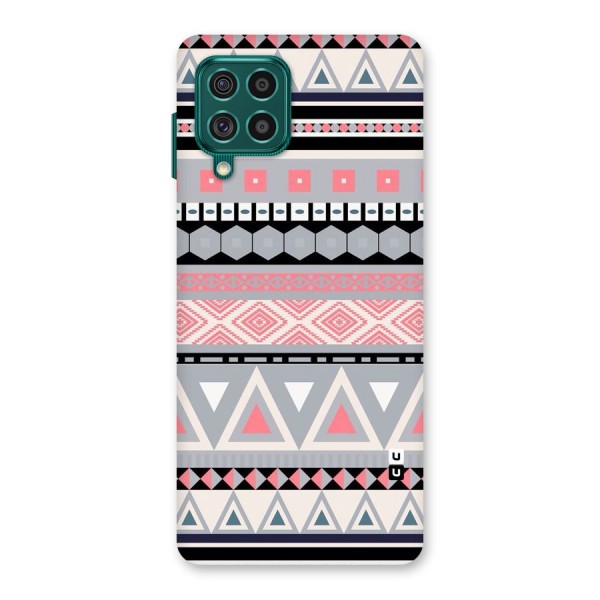 Grey Pink Pattern Back Case for Galaxy F62