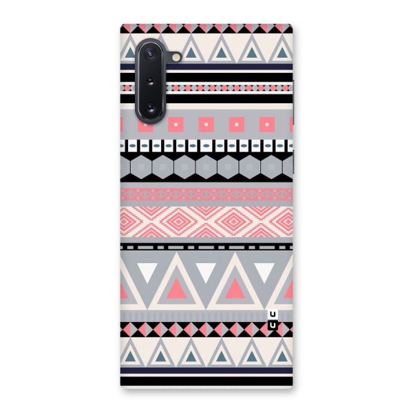 Grey Pink Pattern Back Case for Galaxy Note 10