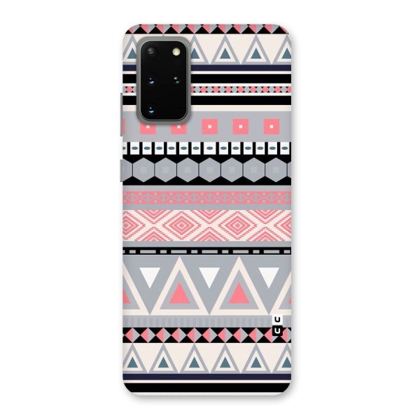 Grey Pink Pattern Back Case for Galaxy S20 Plus