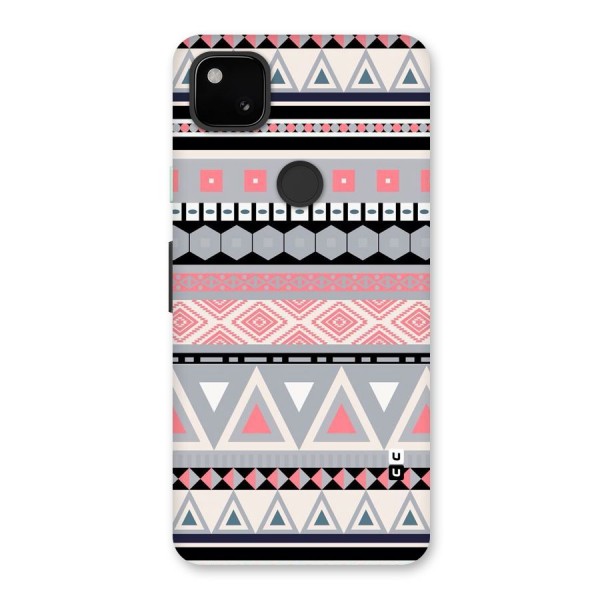 Grey Pink Pattern Back Case for Google Pixel 4a