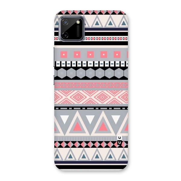 Grey Pink Pattern Back Case for Realme C11