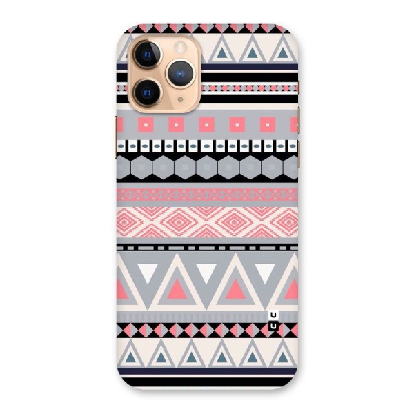 Grey Pink Pattern Back Case for iPhone 11 Pro