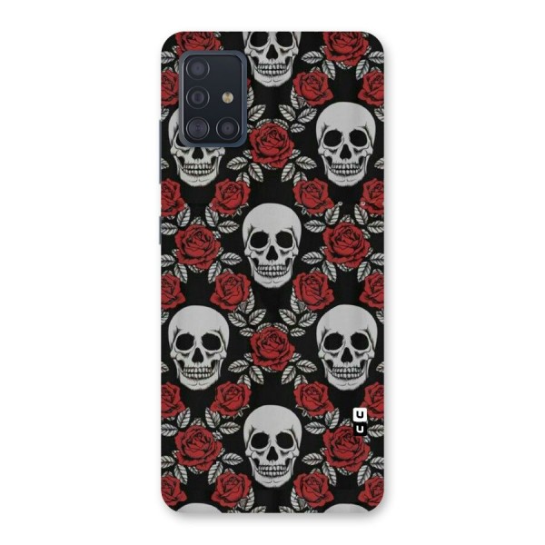 Grey Skulls Back Case for Galaxy A51