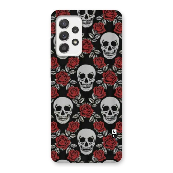 Grey Skulls Back Case for Galaxy A52