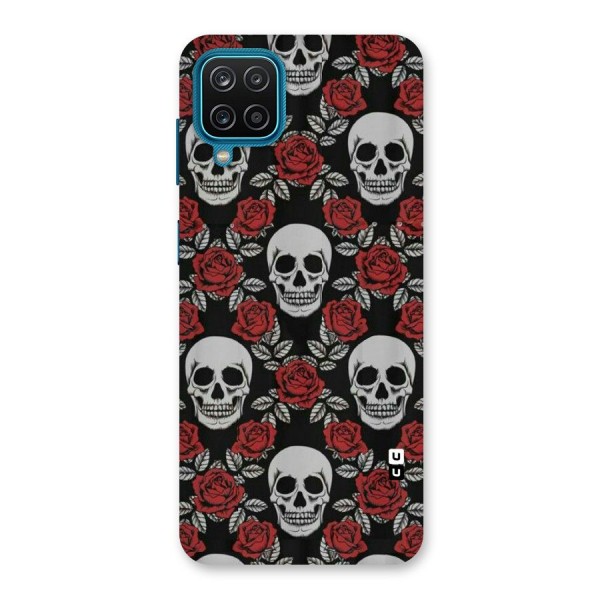 Grey Skulls Back Case for Galaxy F12