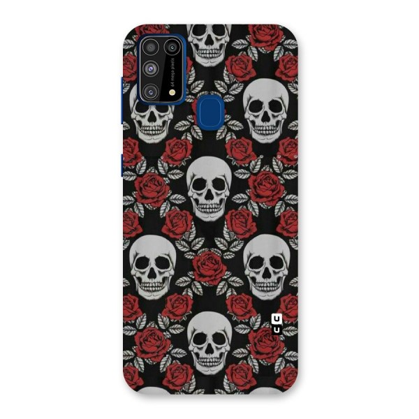 Grey Skulls Back Case for Galaxy F41