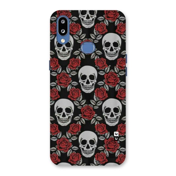 Grey Skulls Back Case for Galaxy M01s