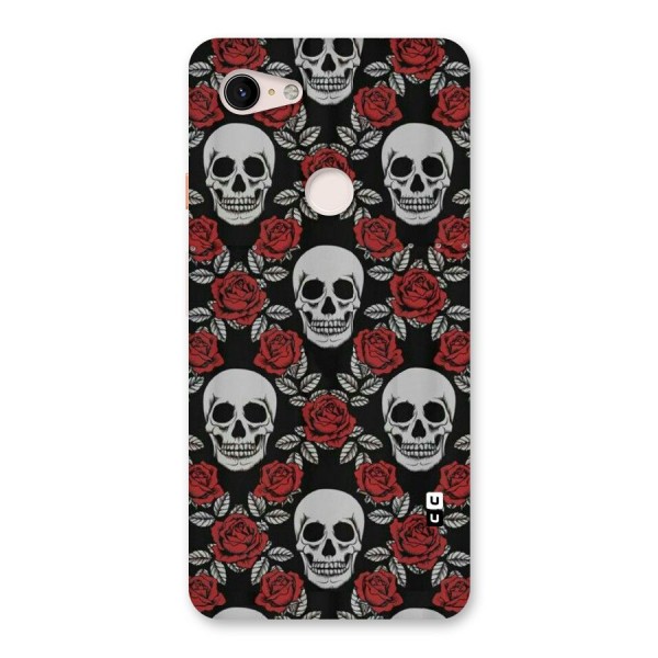 Grey Skulls Back Case for Google Pixel 3 XL