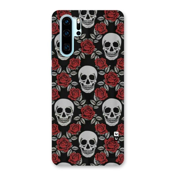 Grey Skulls Back Case for Huawei P30 Pro