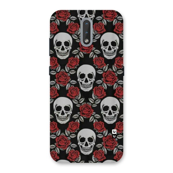 Grey Skulls Back Case for Nokia 2.3