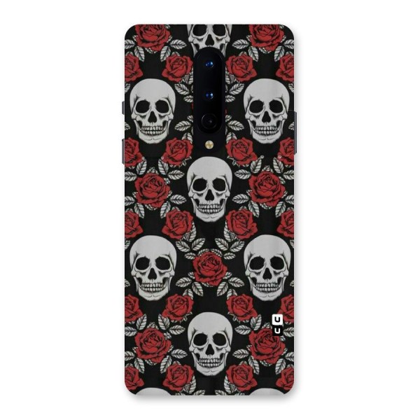 Grey Skulls Back Case for OnePlus 8