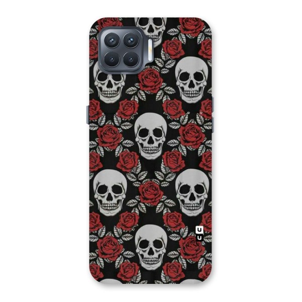 Grey Skulls Back Case for Oppo F17 Pro