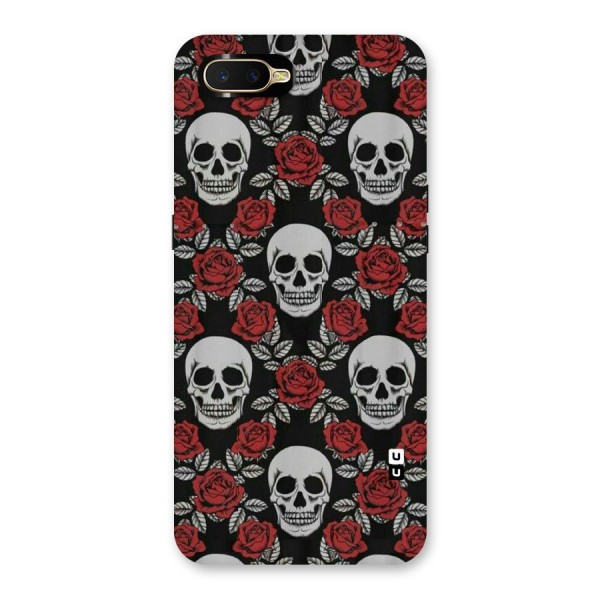 Grey Skulls Back Case for Oppo K1