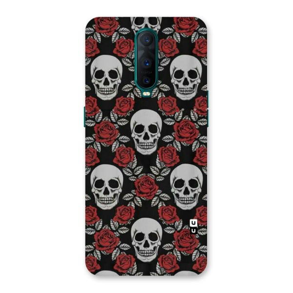 Grey Skulls Back Case for Oppo R17 Pro