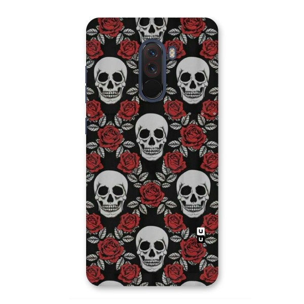 Grey Skulls Back Case for Poco F1