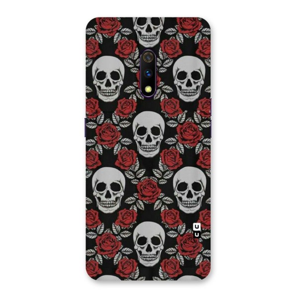 Grey Skulls Back Case for Realme X