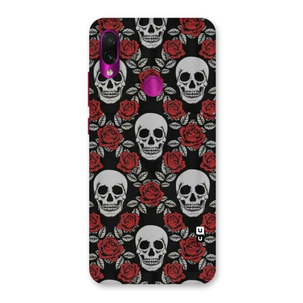 Grey Skulls Back Case for Redmi Note 7 Pro