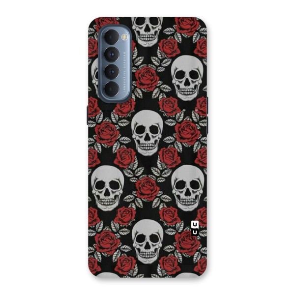 Grey Skulls Back Case for Reno4 Pro