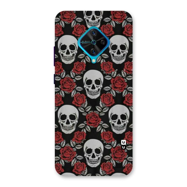 Grey Skulls Back Case for Vivo S1 Pro