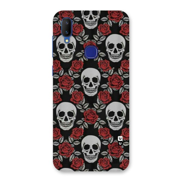 Grey Skulls Back Case for Vivo V11