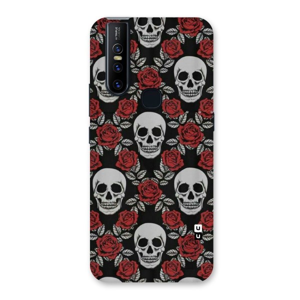 Grey Skulls Back Case for Vivo V15