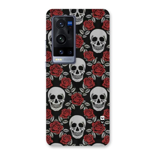 Grey Skulls Back Case for Vivo X60 Pro Plus