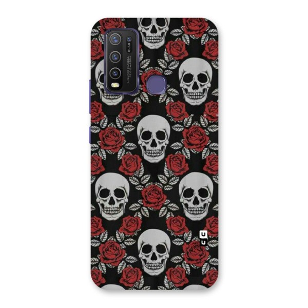 Grey Skulls Back Case for Vivo Y30