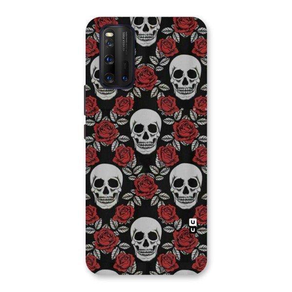 Grey Skulls Back Case for Vivo iQOO 3