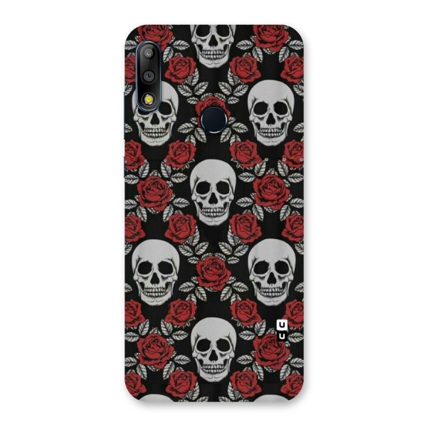 Grey Skulls Back Case for Zenfone Max Pro M2