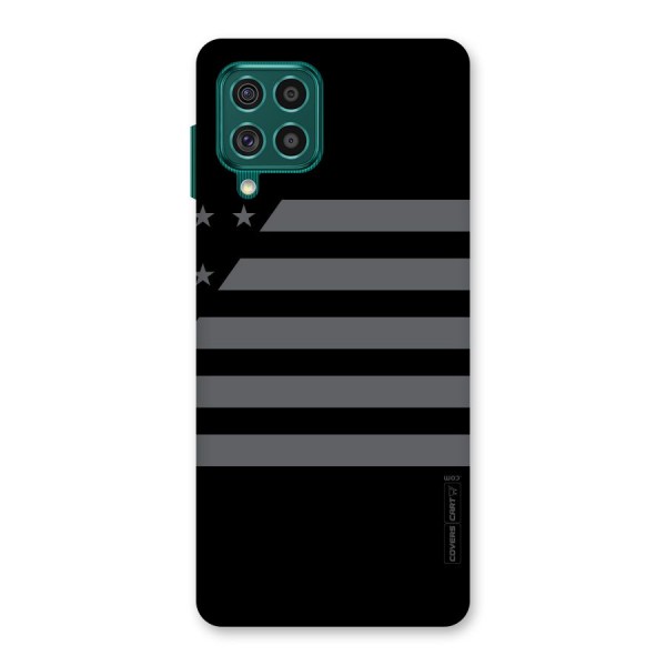 Grey Star Striped Pattern Back Case for Galaxy F62