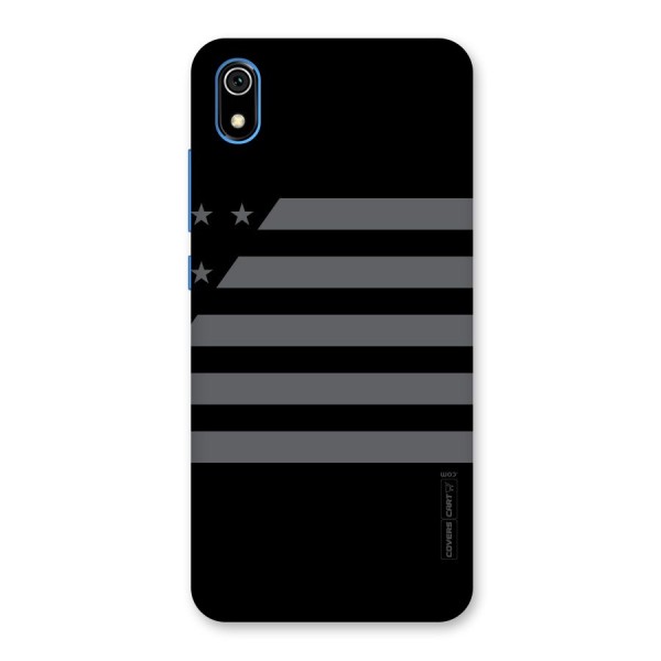 Grey Star Striped Pattern Back Case for Redmi 7A