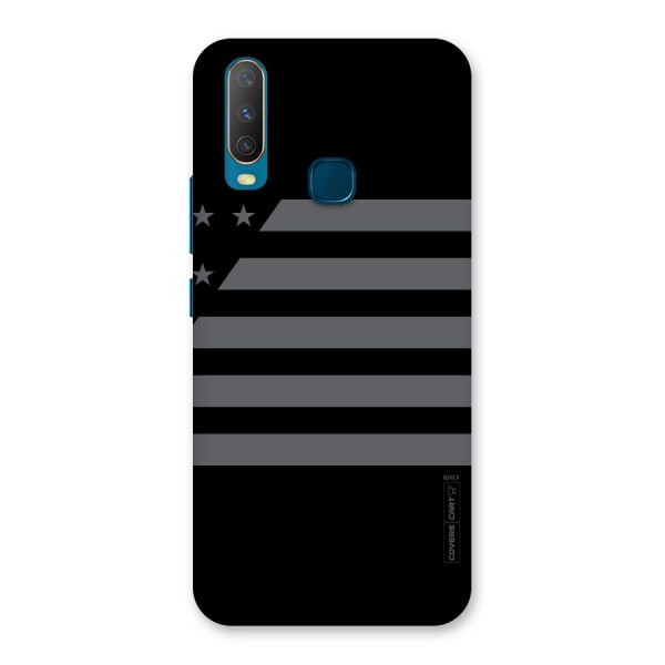 Grey Star Striped Pattern Back Case for Vivo U10