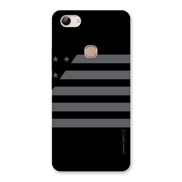 Grey Star Striped Pattern Back Case for Vivo Y83