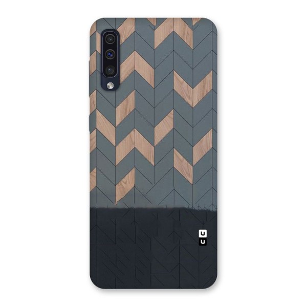 Greyish Wood Design Back Case for Galaxy A50s