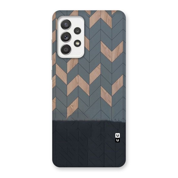 Greyish Wood Design Back Case for Galaxy A52