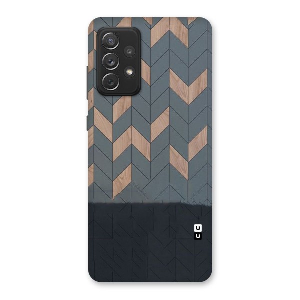 Greyish Wood Design Back Case for Galaxy A72