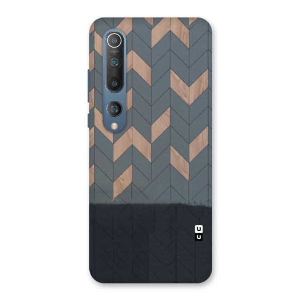 Greyish Wood Design Back Case for Mi 10