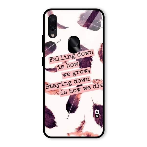 Grow Glass Back Case for Redmi Note 7