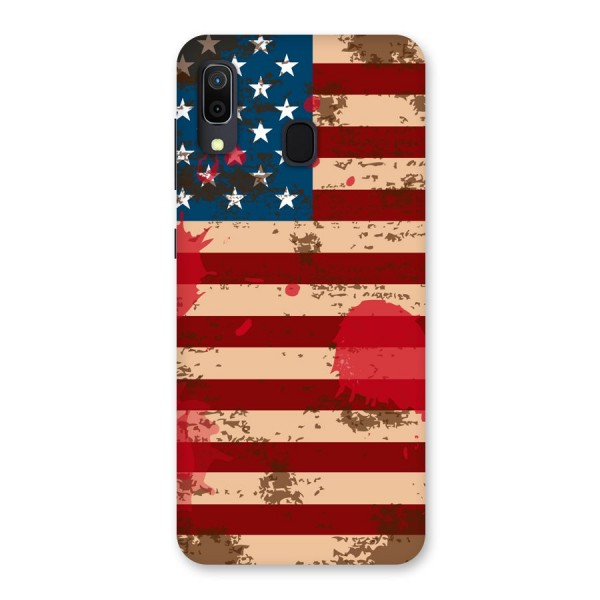 Grunge USA Flag Back Case for Galaxy A20