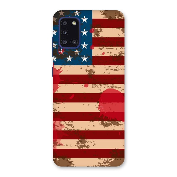 Grunge USA Flag Back Case for Galaxy A31